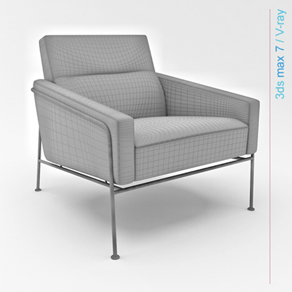 3d model design series - series 3300 easy chair by lajhar